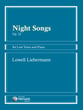 Night Songs, Op. 22 Vocal Solo & Collections sheet music cover